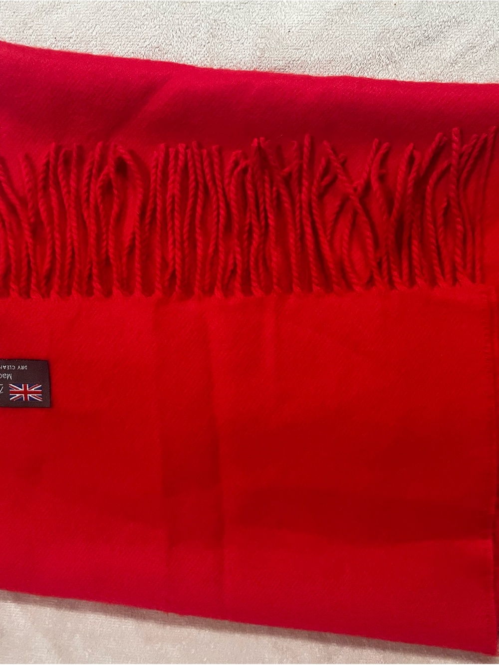 Luxurious cashmere Red Fringe Women's Scarf